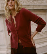 FREYA CARDIGAN -- MALBEC