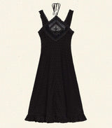 FRIEDA DRESS -- BLACK