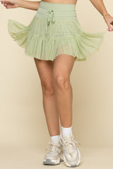Pirouette Skort - Pistachio