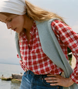 HOLDE TOP -- ALSACE PLAID