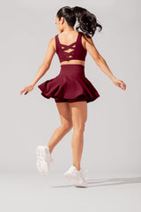 Twirl Skort - Crimson