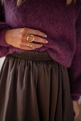 Chocolate Thoby Skirt