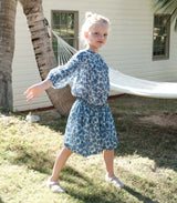 MILIANNE SKIRT -- BLEU SOLEIL FLEURIT