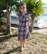 LITTLE NISHA DRESS -- COTE D’AZUR PLAID