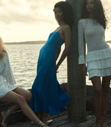 LORRAINE DRESS -- BLUE TOURMALINE