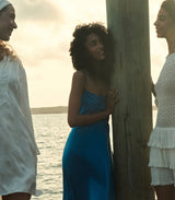 LORRAINE DRESS -- BLUE TOURMALINE