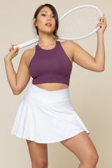 Crisscross Hourglass® Twirl Skort (Longer) - White