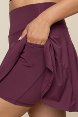 Twirl Skort (Longer) - Plum