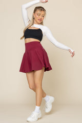 Twirl Skort (Longer) - Ruby