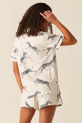 Maren Cloud Jersey PJ Set in Animalia