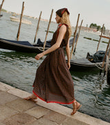 MARICETTE SKIRT -- NOIR MONTMARTRE FOULARD