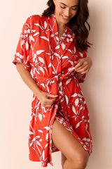 Marisa Cloud Jersey Short Robe in Zen