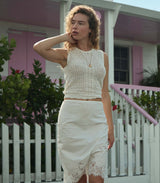 MELANIE SKIRT -- SALT