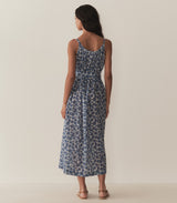 NEVITA DRESS -- BLEU SOLEIL FLEURIT