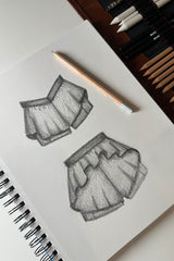 On the Run Ruffle Short - Blue Breeze