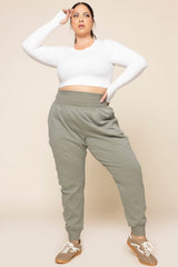 Ooey Gooey Jogger - Light Sage