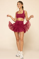 Pirouette Skort - Ruby
