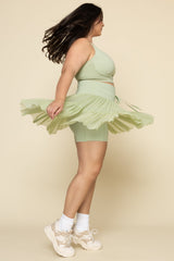 Pirouette Skort - Pistachio