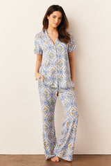 Elsa Cloud Jersey PJ Set in Villeroy