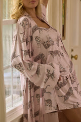 Jenna Cloud Jersey PJ Set in Tiger Lily