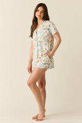 Karli Summer Jersey PJ Set in Oasis