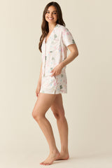 Karli Summer Jersey PJ Set in Mermaids