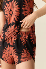 Whitney Summer Jersey PJ Set in Desert Bloom
