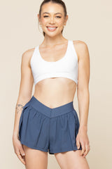 Super Slit Short - Navy