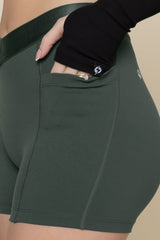 Contour Booty Short - Deep Forest