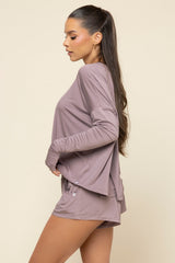 Perfect Lounge Shorts - Dusty Mauve
