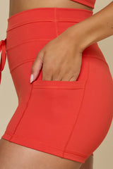 Cargo Booty Short - Cayenne