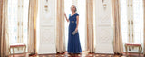 Plus Celeste A-Line Matte Jersey Dress